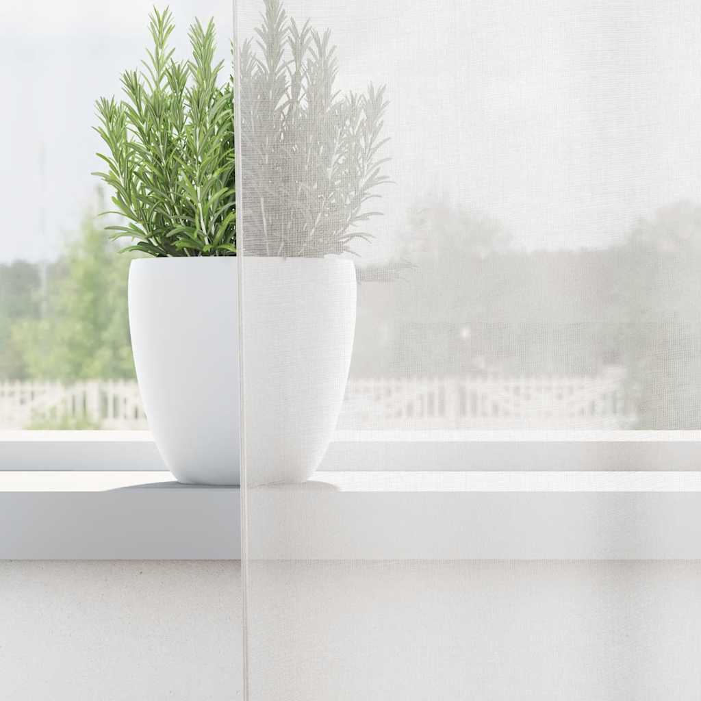Gordijnen voile met doorvoertules 2 st wit is nu te koop bij PeponiXL, paradijselijk wonen!