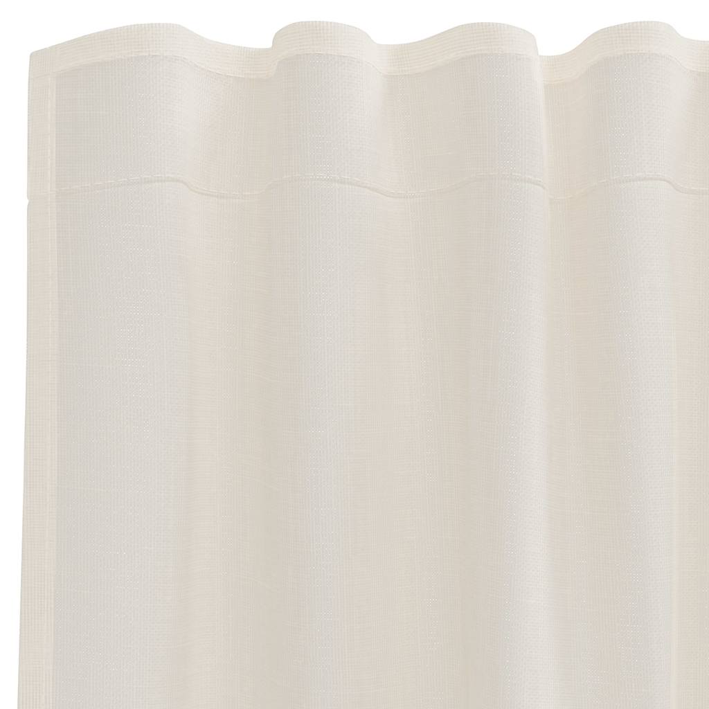 Gordijnen voile met roedezakken 2 st crèmekleurig is nu te koop bij PeponiXL, paradijselijk wonen!