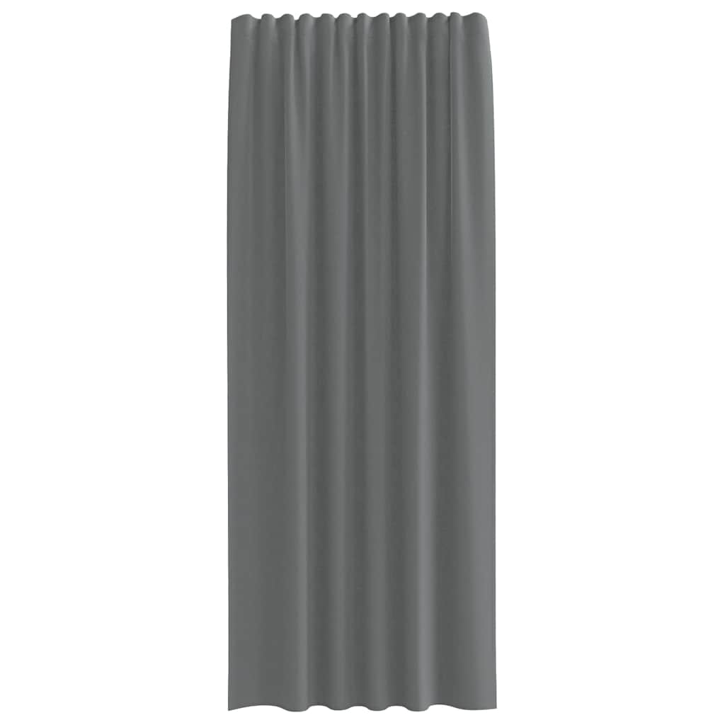 Gordijnen voile met roedezakken 2 st donkergrijs is nu te koop bij PeponiXL, paradijselijk wonen!