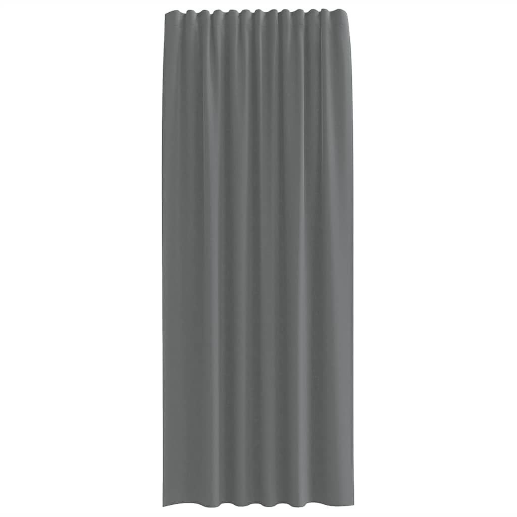 Gordijnen voile met roedezakken 2 st donkergrijs is nu te koop bij PeponiXL, paradijselijk wonen!