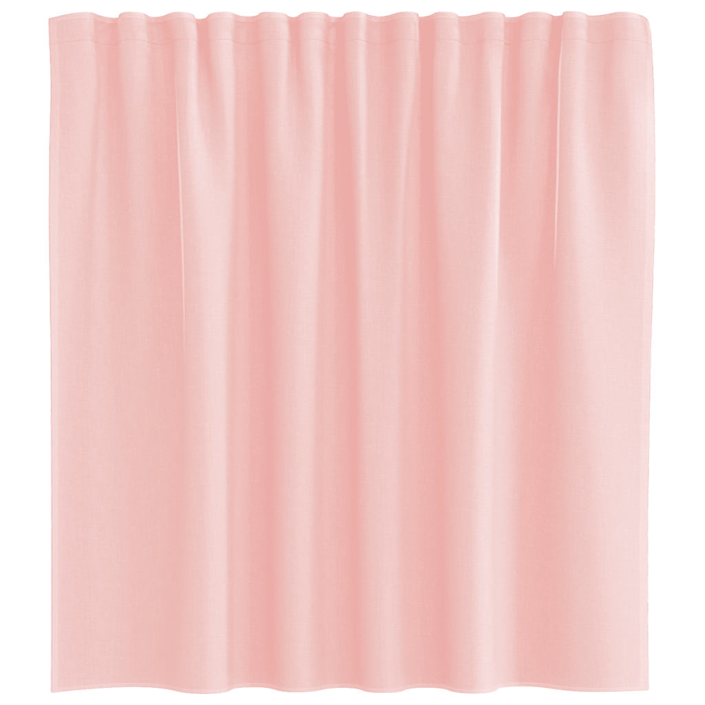 Gordijnen voile met roedezakken 2 st roze is nu te koop bij PeponiXL, paradijselijk wonen!