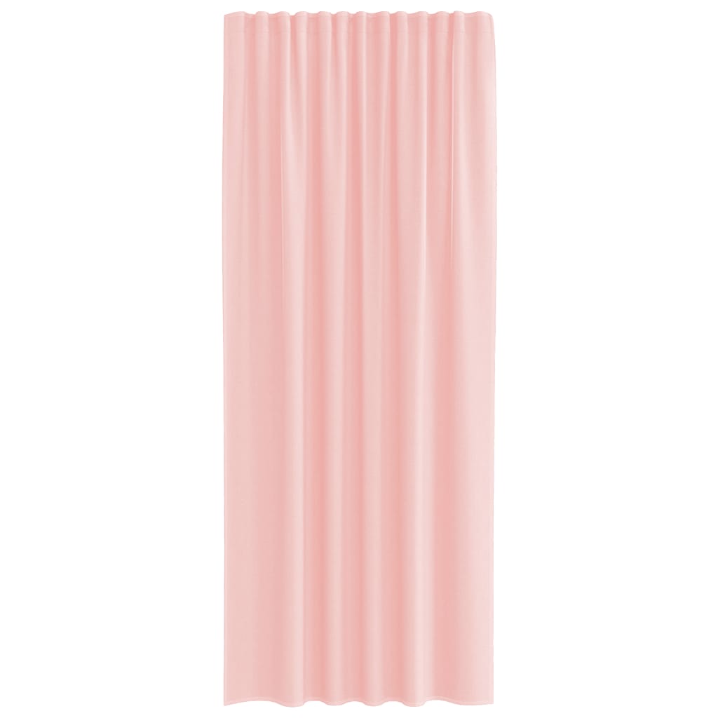 Gordijnen voile met roedezakken 2 st roze is nu te koop bij PeponiXL, paradijselijk wonen!