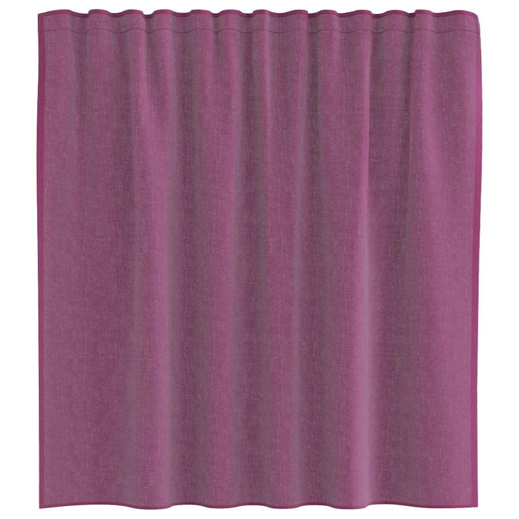 Gordijnen voile met roedezakken 2 st paars is nu te koop bij PeponiXL, paradijselijk wonen!