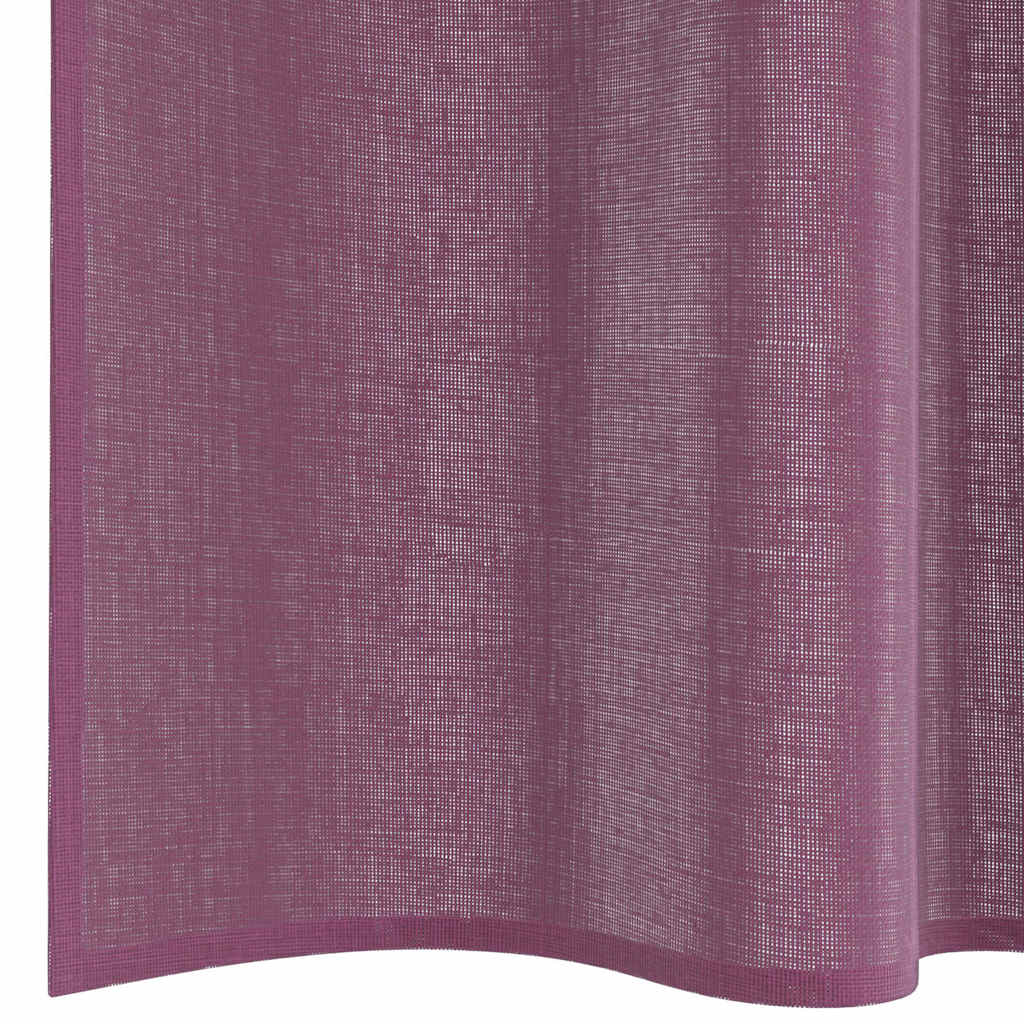 Gordijnen voile met roedezakken 2 st paars is nu te koop bij PeponiXL, paradijselijk wonen!