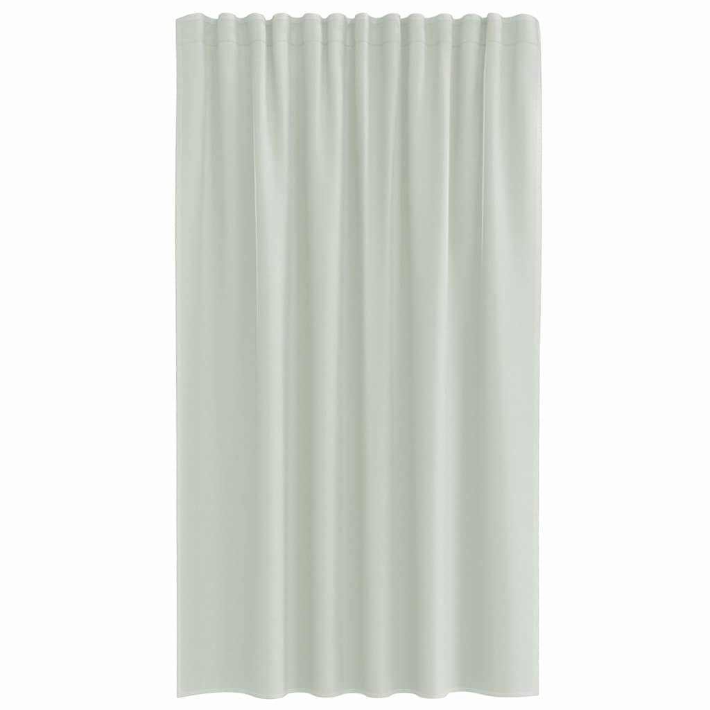 Gordijnen voile met roedezakken 2 st lichtgrijs is nu te koop bij PeponiXL, paradijselijk wonen!