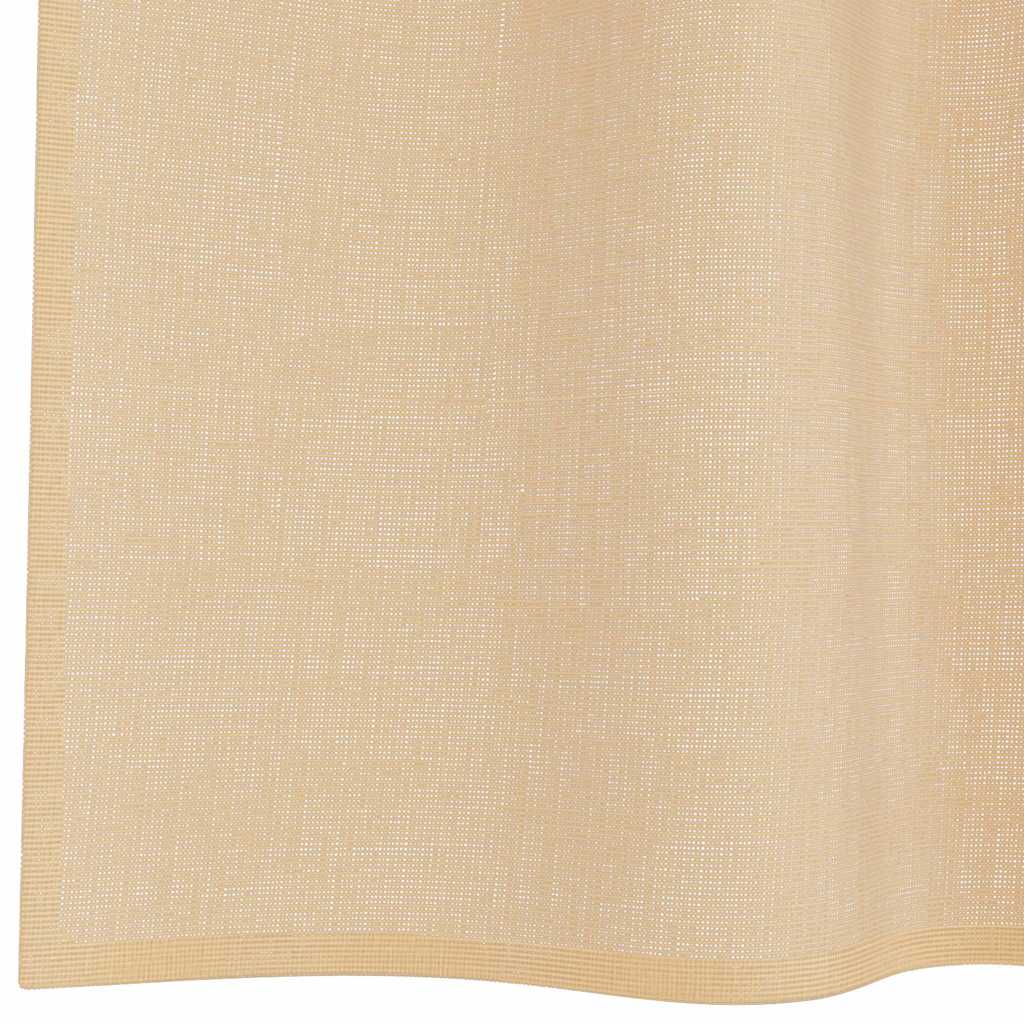 Gordijnen voile met roedezakken 2 st zand is nu te koop bij PeponiXL, paradijselijk wonen!