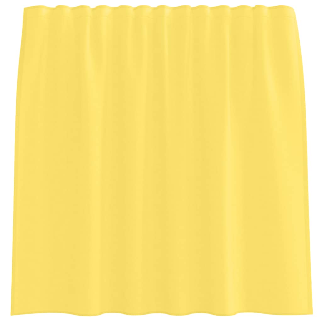 Gordijnen voile met roedezakken 2 st geel is nu te koop bij PeponiXL, paradijselijk wonen!