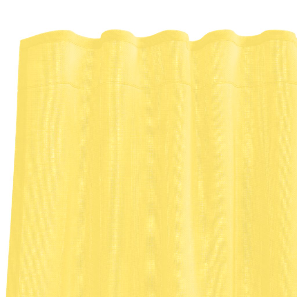 Gordijnen voile met roedezakken 2 st geel is nu te koop bij PeponiXL, paradijselijk wonen!