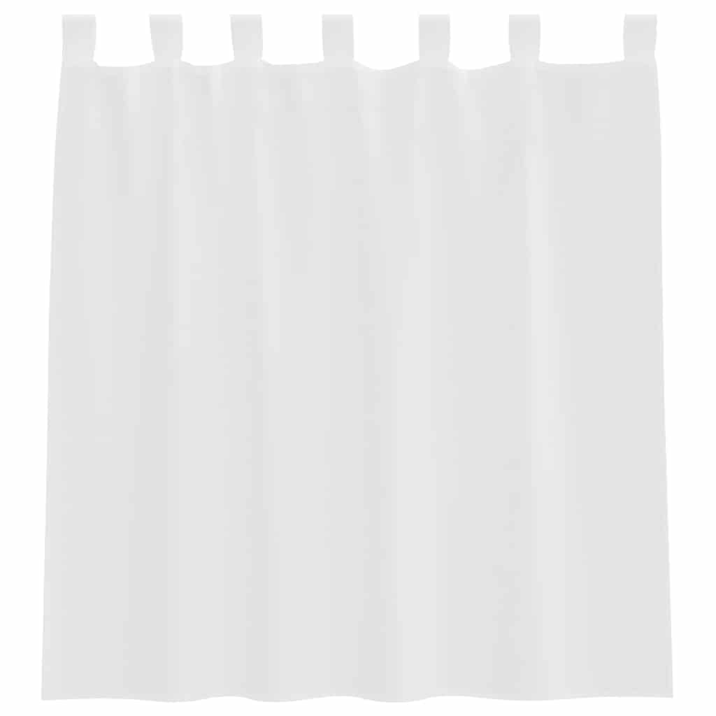 Gordijnen voile met roedezakken 2 st wit is nu te koop bij PeponiXL, paradijselijk wonen!