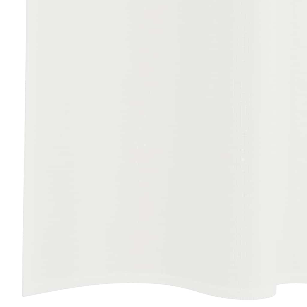 Gordijnen voile met roedezakken 2 st wit is nu te koop bij PeponiXL, paradijselijk wonen!