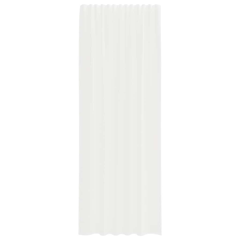 Gordijnen voile met roedezakken 2 st wit is nu te koop bij PeponiXL, paradijselijk wonen!