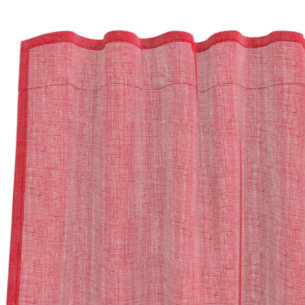 Gordijnen voile met roedezakken 2 st wijnrood is nu te koop bij PeponiXL, paradijselijk wonen!