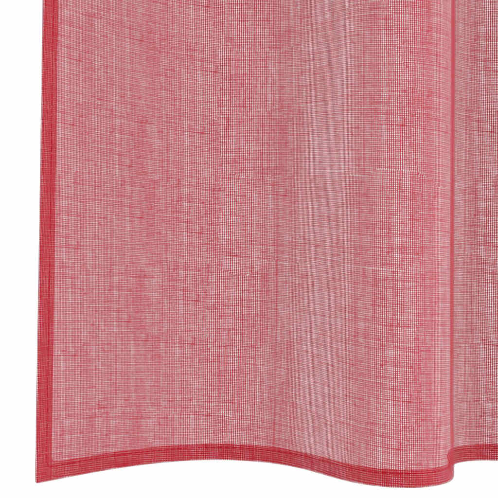 Gordijnen voile met roedezakken 2 st wijnrood is nu te koop bij PeponiXL, paradijselijk wonen!