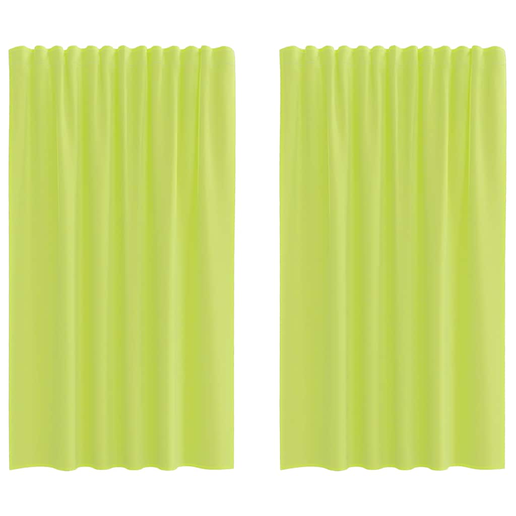 Gordijnen voile met lipje Top 2 st Appelgroen is nu te koop bij PeponiXL, paradijselijk wonen!