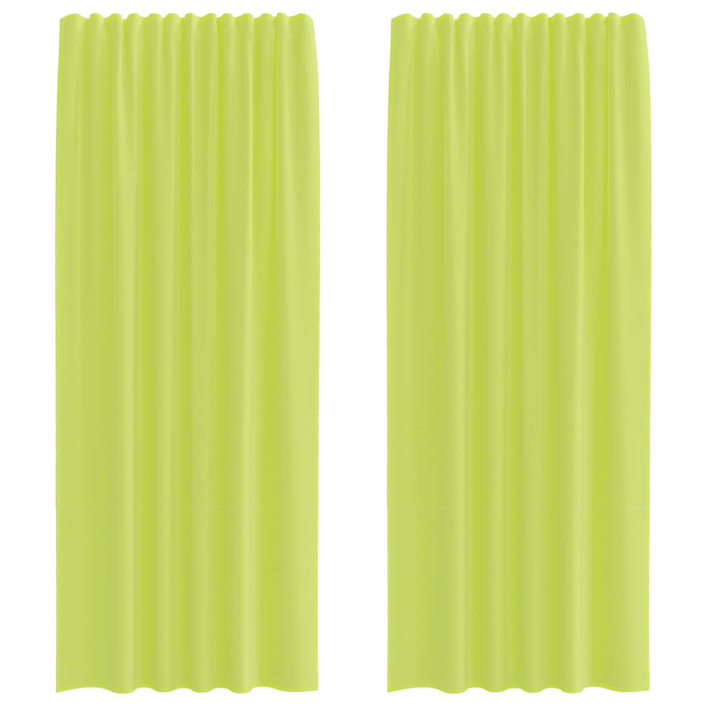 Gordijnen voile met lipje Top 2 st Appelgroen is nu te koop bij PeponiXL, paradijselijk wonen!