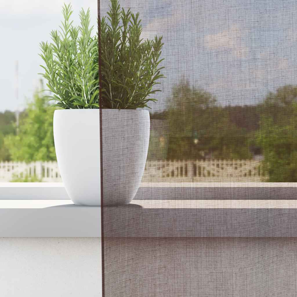 Gordijnen voile met tab top 2 st bruin is nu te koop bij PeponiXL, paradijselijk wonen!