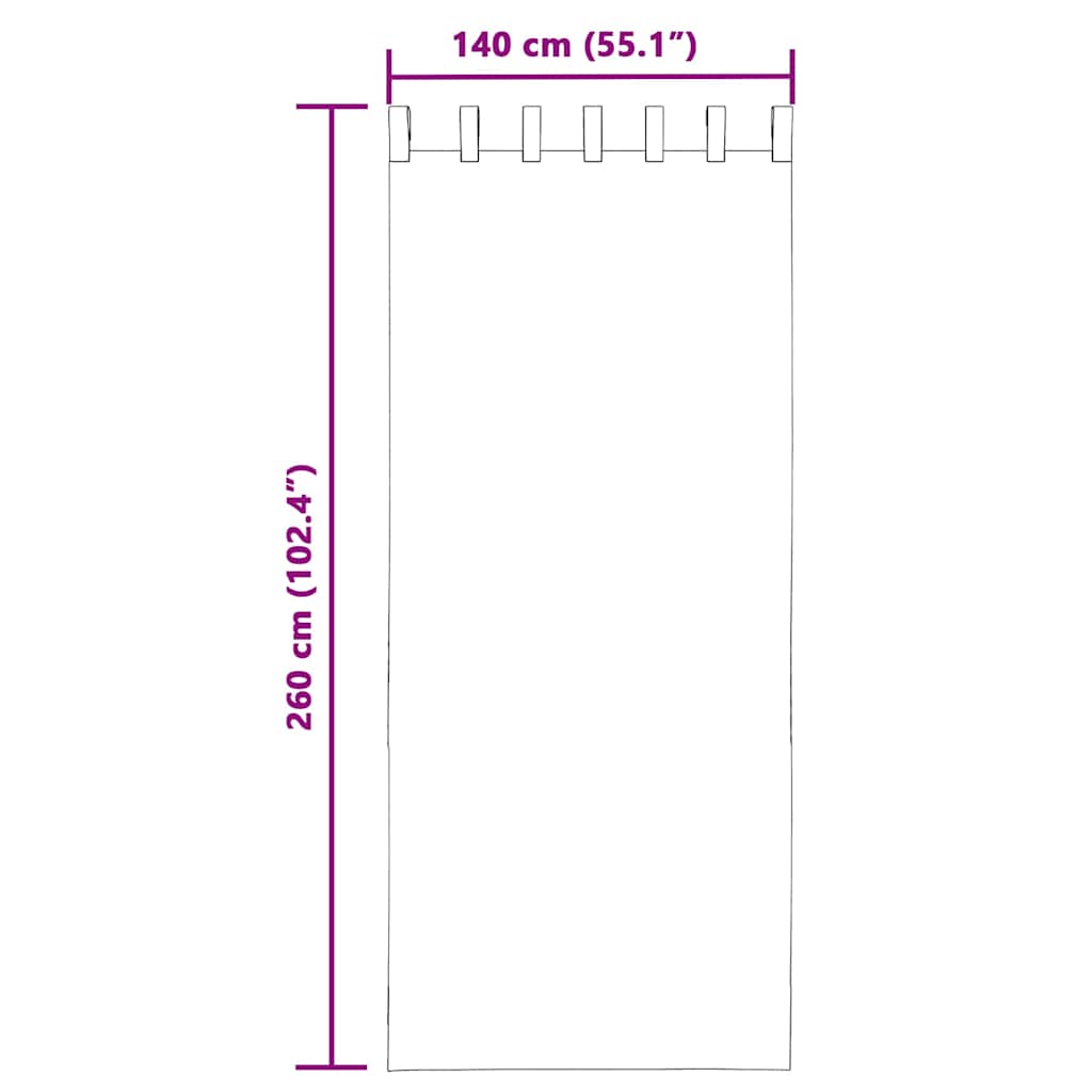 Gordijnen voile met Tab Top 2 st crèmekleurig is nu te koop bij PeponiXL, paradijselijk wonen!