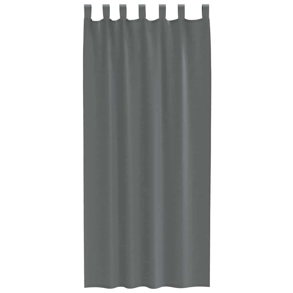 Gordijnen voile met lussen 2 st 140x245 cm donkergrijs is nu te koop bij PeponiXL, paradijselijk wonen!