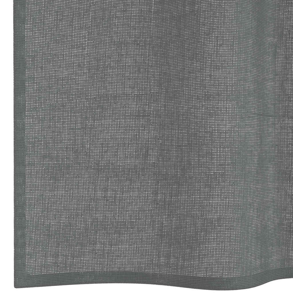Gordijnen voile met lussen 2 st 140x260 cm donkergrijs is nu te koop bij PeponiXL, paradijselijk wonen!