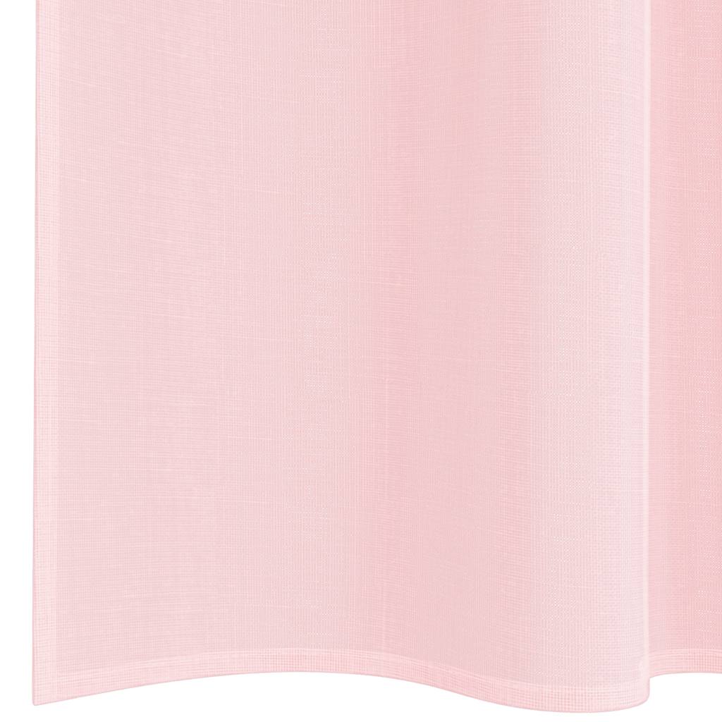 Gordijnen voile met lussen 2 st 140x140 cm lichtroze is nu te koop bij PeponiXL, paradijselijk wonen!