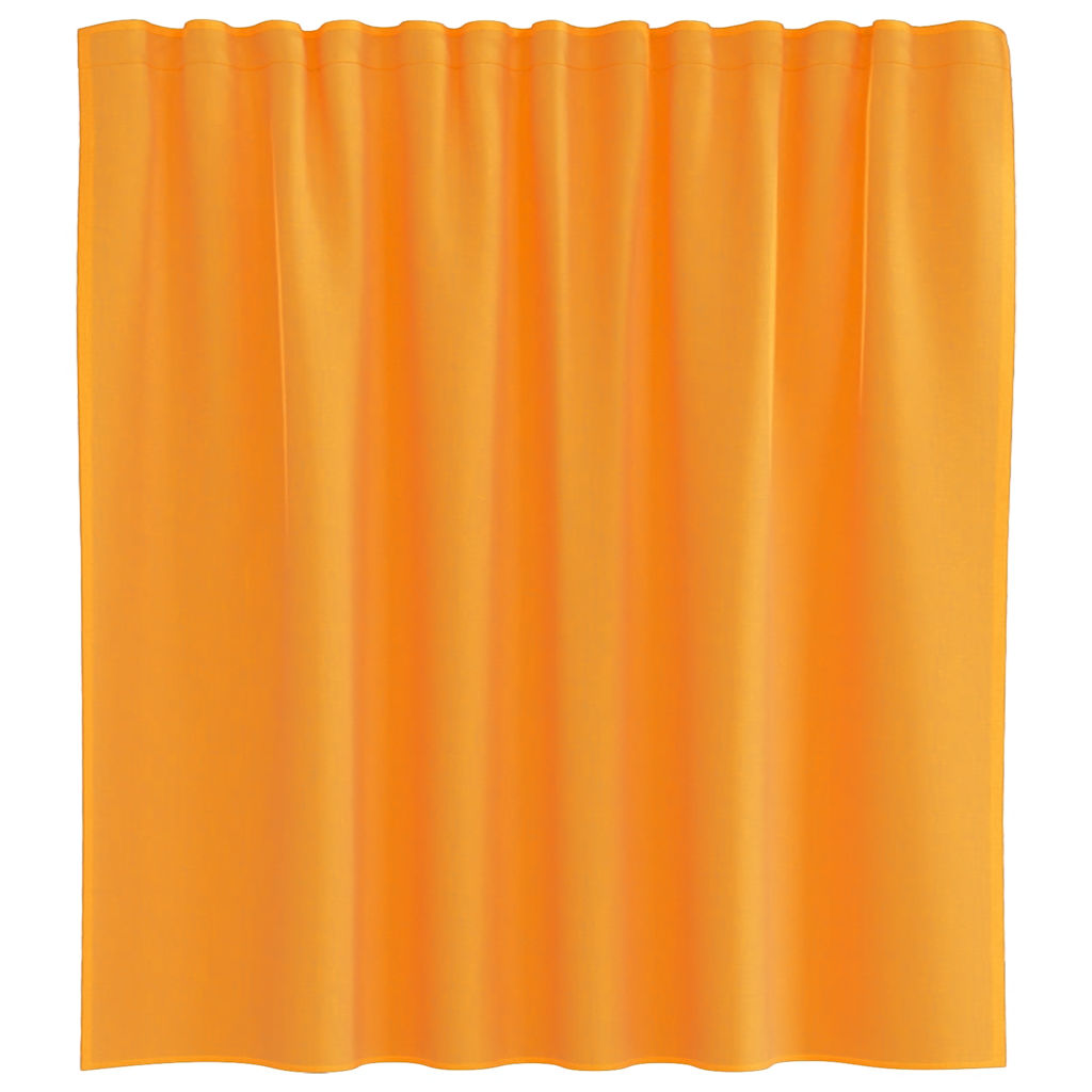 Gordijnen voile met lussen 2 st 140x140 cm oranje is nu te koop bij PeponiXL, paradijselijk wonen!
