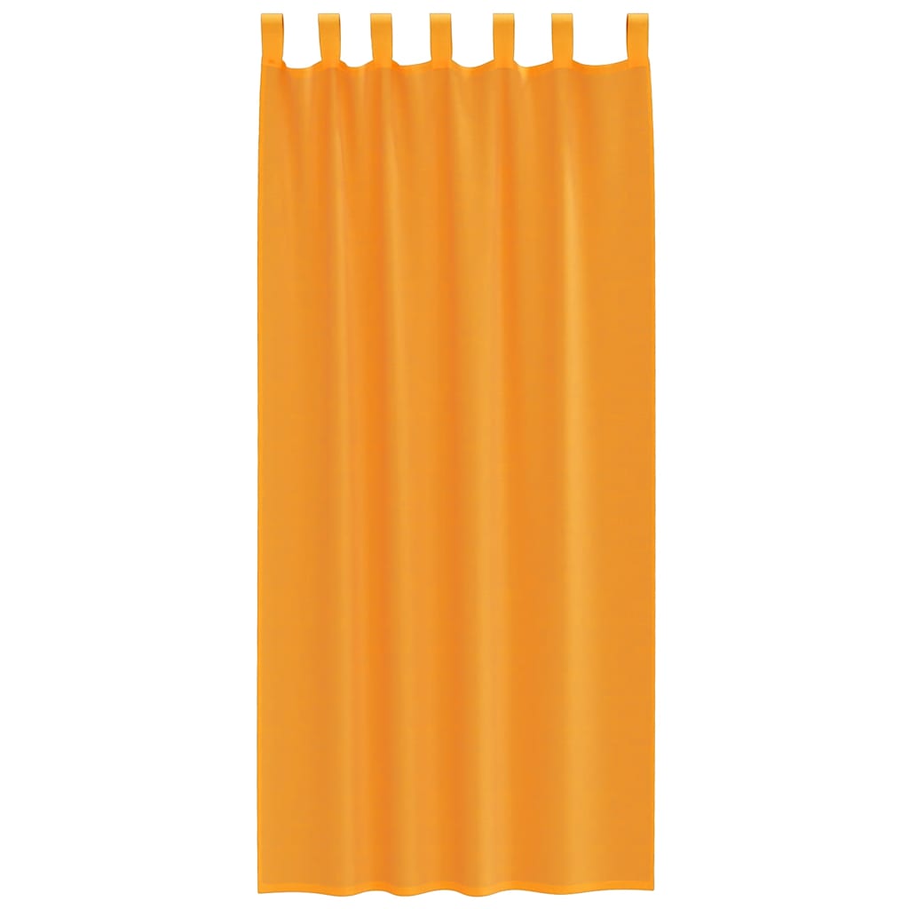 Gordijnen met lus 2 st 140x225 cm oranje is nu te koop bij PeponiXL, paradijselijk wonen!