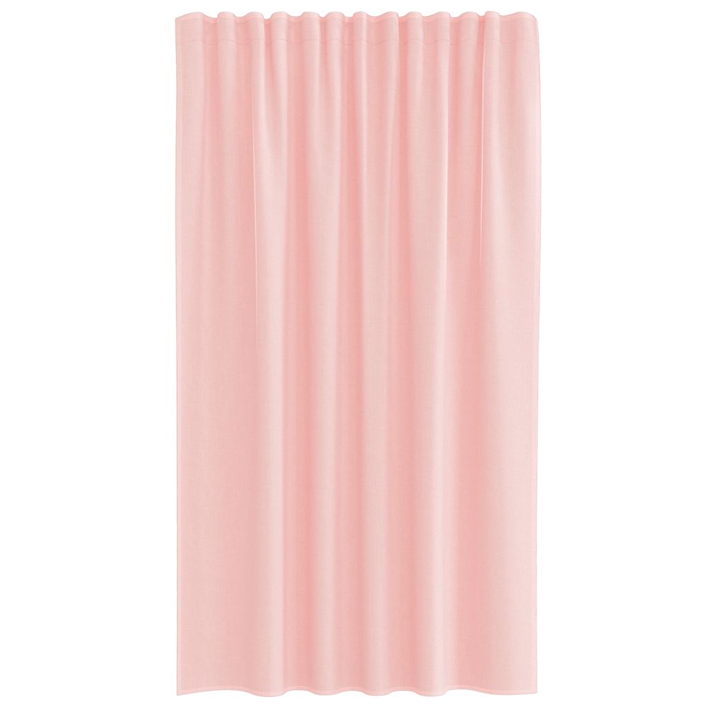 Gordijnen met lussen 2 st 140x175 cm roze is nu te koop bij PeponiXL, paradijselijk wonen!