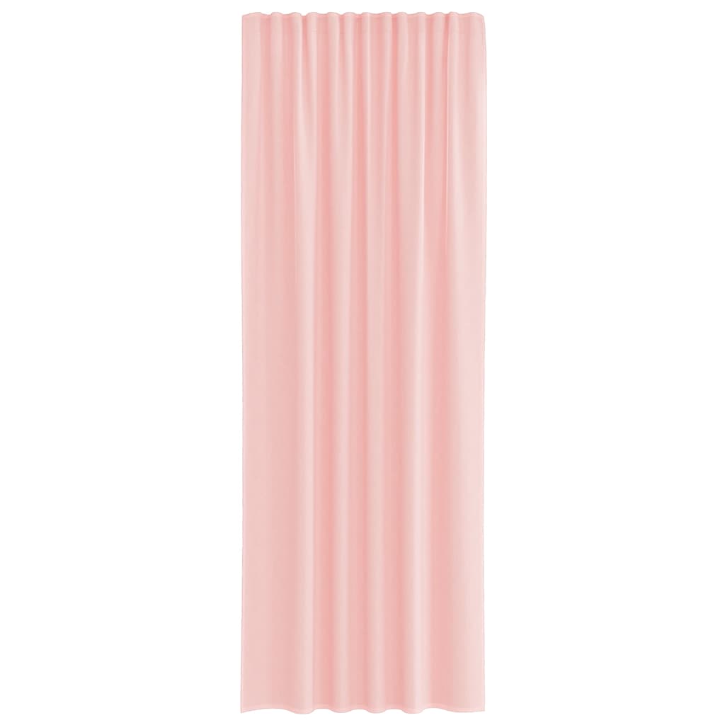 Gordijnen voile met lussen 2 st 140x260 cm roze is nu te koop bij PeponiXL, paradijselijk wonen!