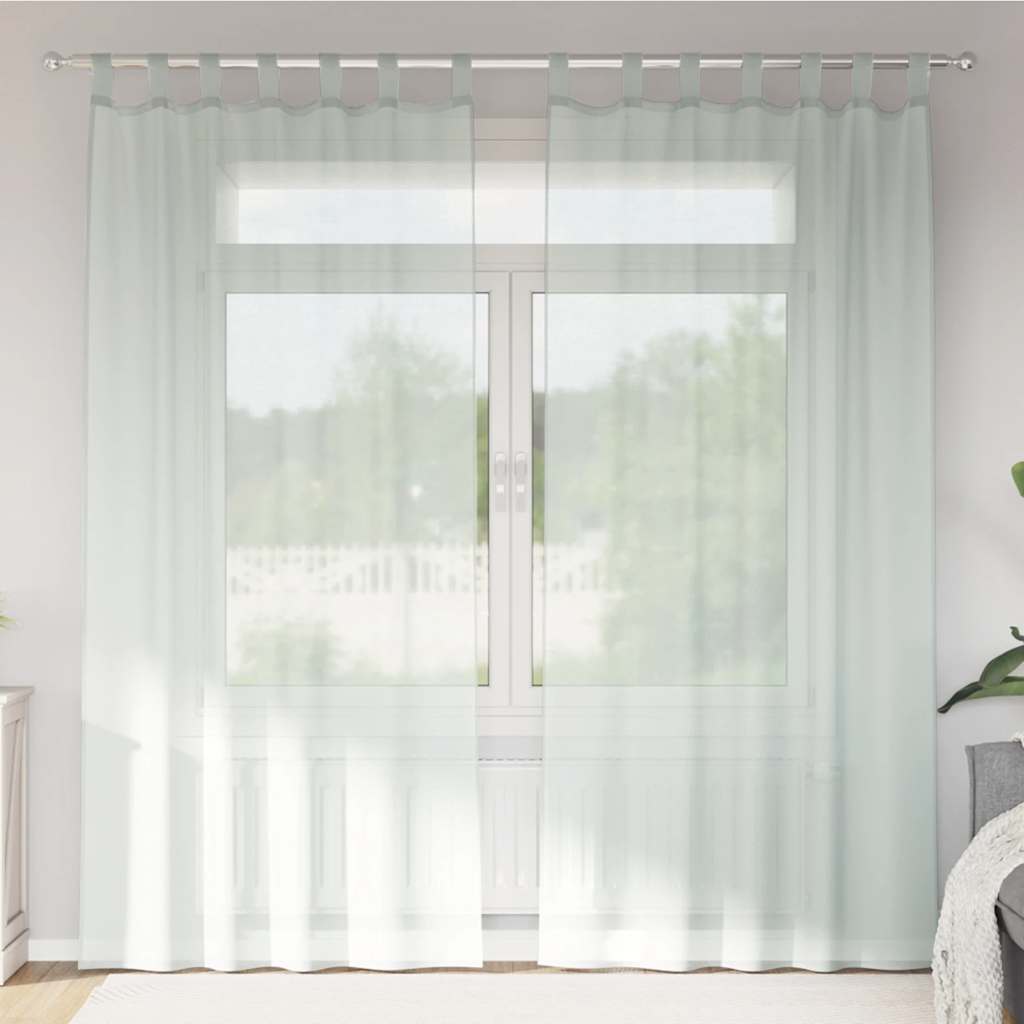 Gordijnen met lussen 2 st 140x245 cm lichtgrijs is nu te koop bij PeponiXL, paradijselijk wonen!