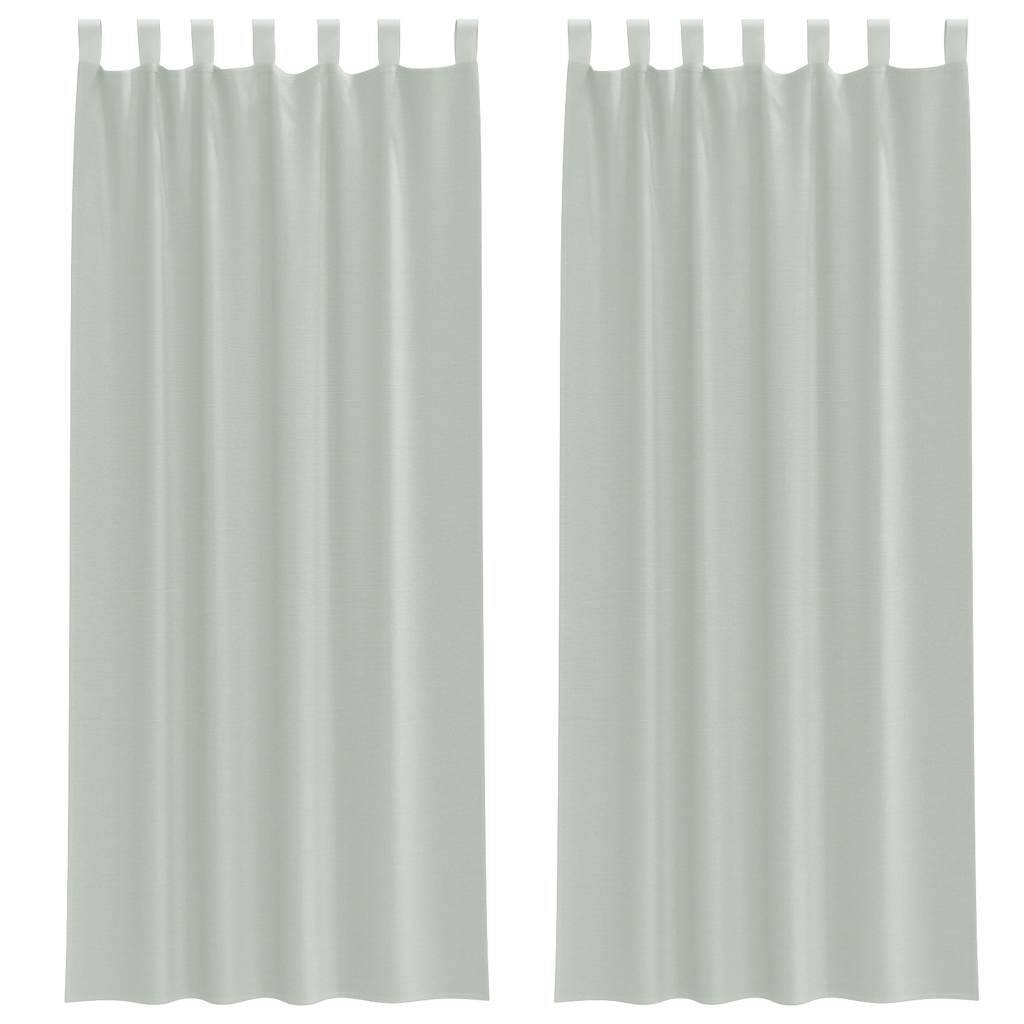 Gordijnen voile met lussen 2 st 140x260 cm lichtgrijs is nu te koop bij PeponiXL, paradijselijk wonen!