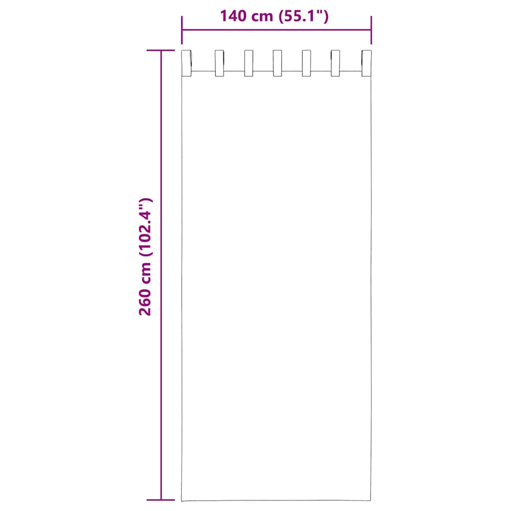 Gordijnen voile met lussen 2 st 140x260 cm lichtgrijs is nu te koop bij PeponiXL, paradijselijk wonen!