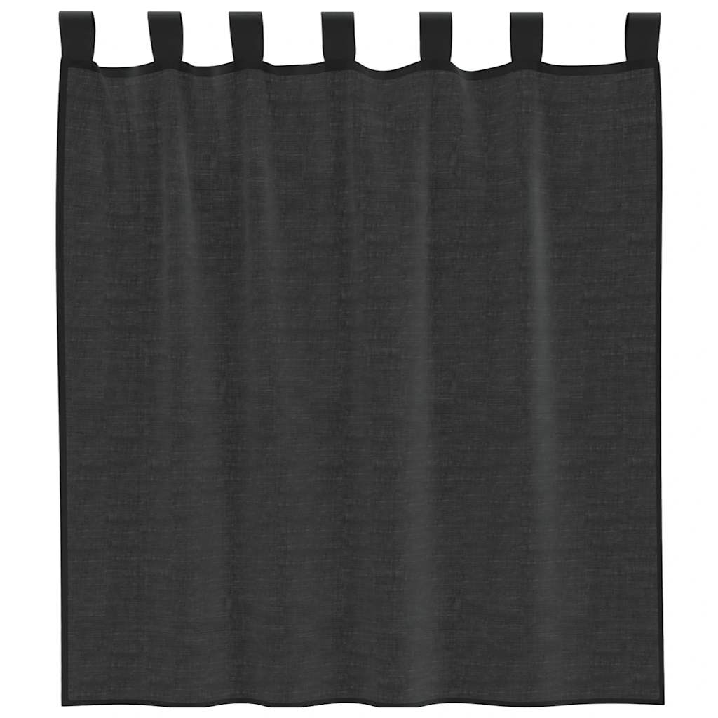 Gordijnen voile met lussen 2 st 140x140 cm koningsblauw is nu te koop bij PeponiXL, paradijselijk wonen!