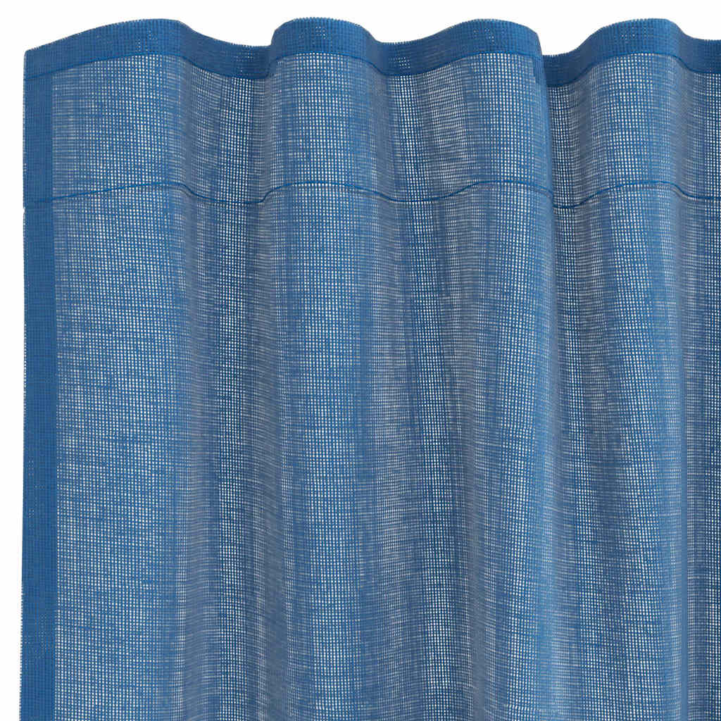 Gordijnen voile met lussen 2 st 140x175 cm koningsblauw is nu te koop bij PeponiXL, paradijselijk wonen!