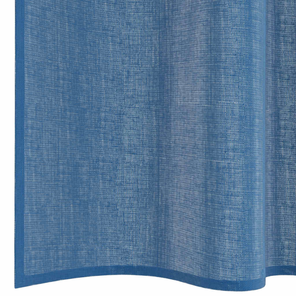 Gordijnen voile met lussen 2 st 140x175 cm koningsblauw is nu te koop bij PeponiXL, paradijselijk wonen!
