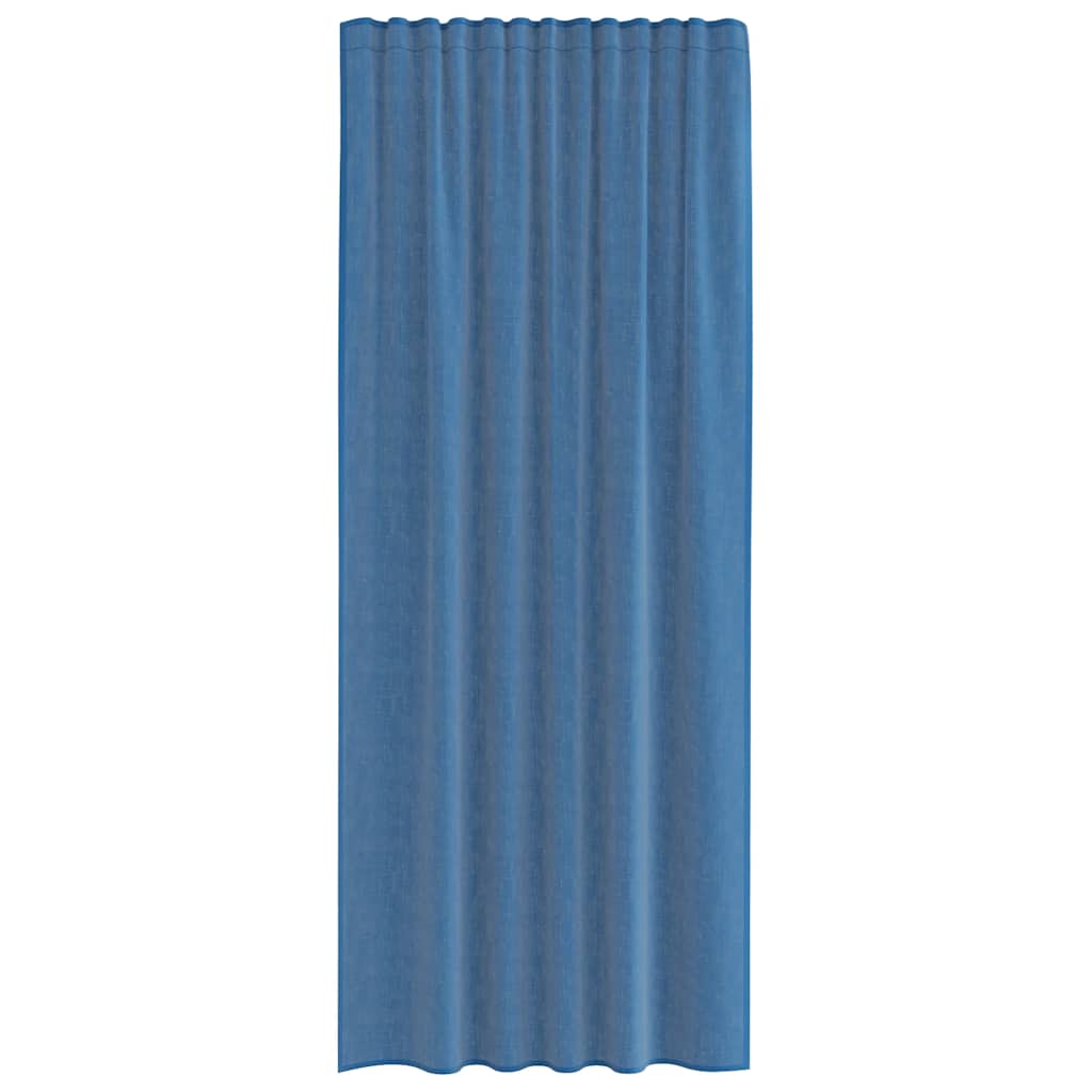 Gordijnen voile met lussen 2 st 140x245 cm koningsblauw is nu te koop bij PeponiXL, paradijselijk wonen!
