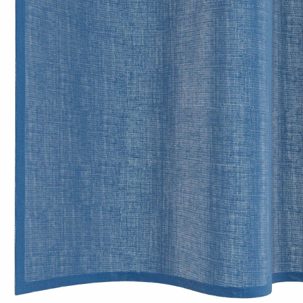Gordijnen voile met lussen 2 st 140x245 cm koningsblauw is nu te koop bij PeponiXL, paradijselijk wonen!