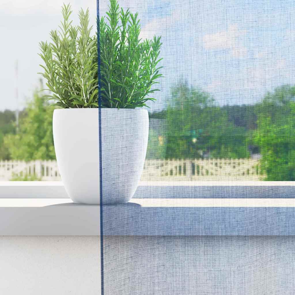 Gordijnen voile met lussen 2 st 140x260 cm koningsblauw is nu te koop bij PeponiXL, paradijselijk wonen!
