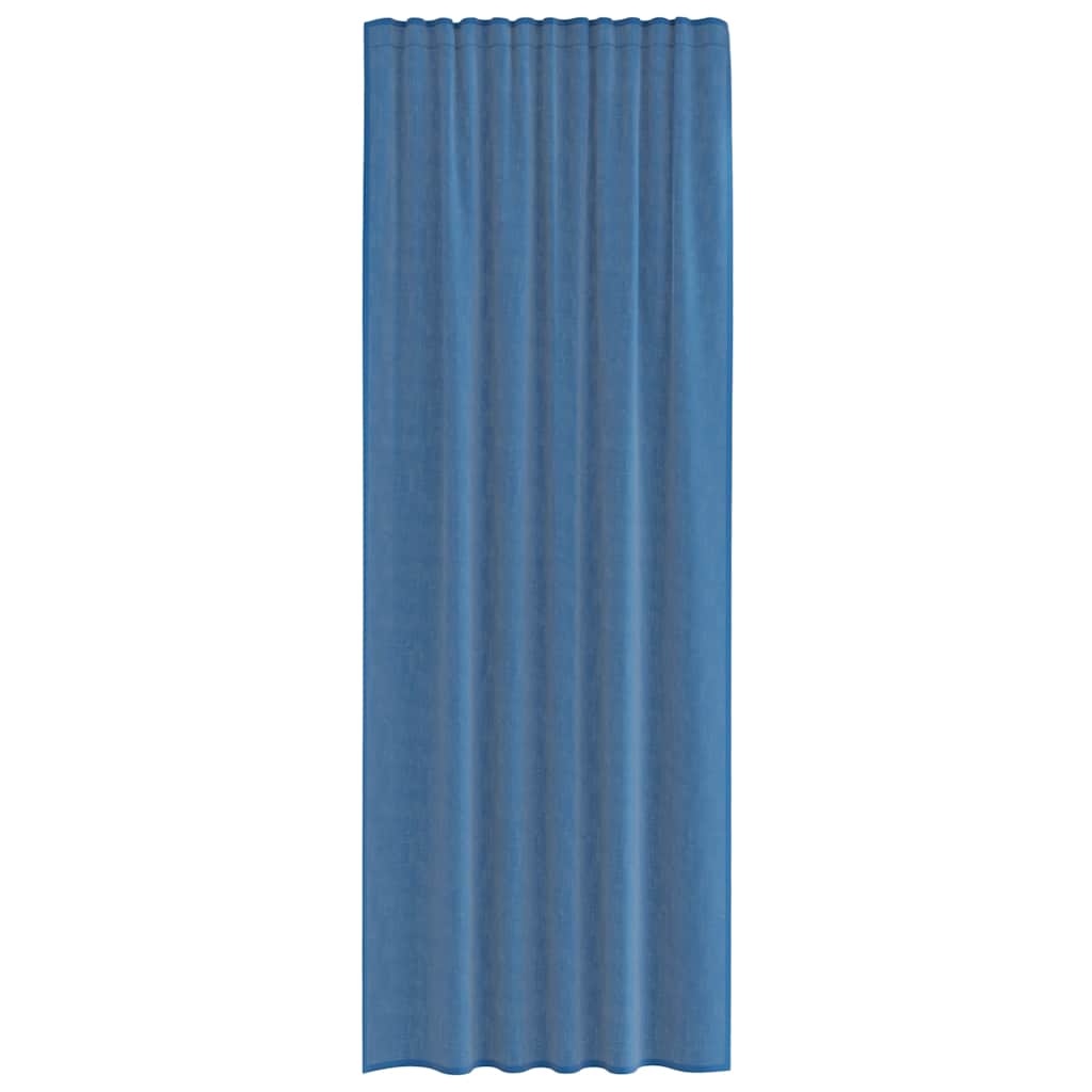Gordijnen voile met lussen 2 st 140x260 cm koningsblauw is nu te koop bij PeponiXL, paradijselijk wonen!