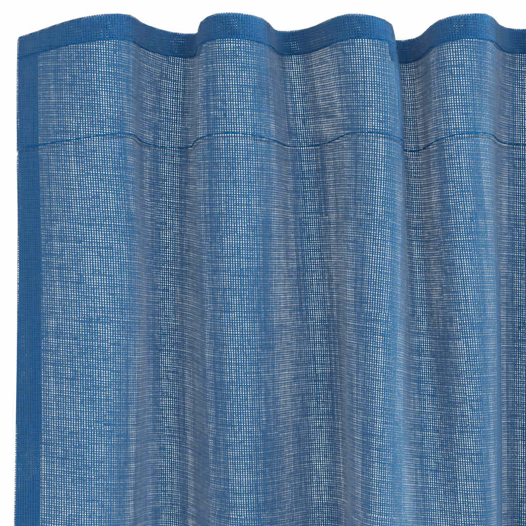 Gordijnen voile met lussen 2 st 140x260 cm koningsblauw is nu te koop bij PeponiXL, paradijselijk wonen!