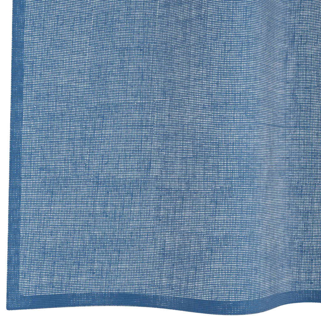 Gordijnen voile met lussen 2 st 140x260 cm koningsblauw is nu te koop bij PeponiXL, paradijselijk wonen!