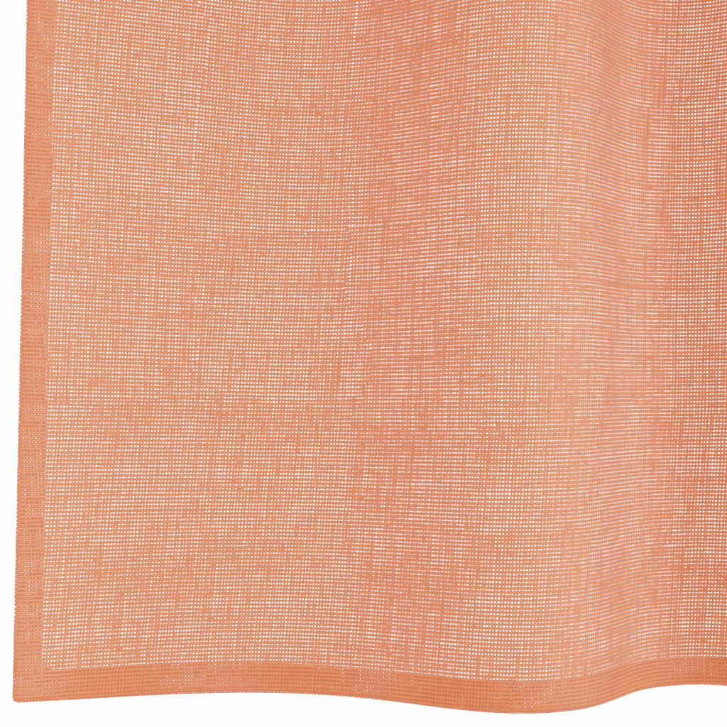 Voile gordijnen met lussen 2 st terracotta 140x140 cm is nu te koop bij PeponiXL, paradijselijk wonen!
