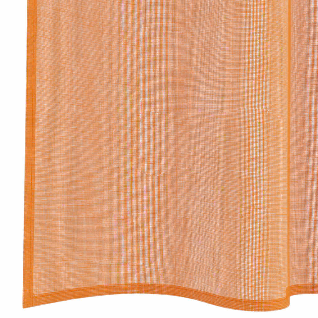 Gordijnen voile met lussen 2 st terracotta 140x175 cm is nu te koop bij PeponiXL, paradijselijk wonen!