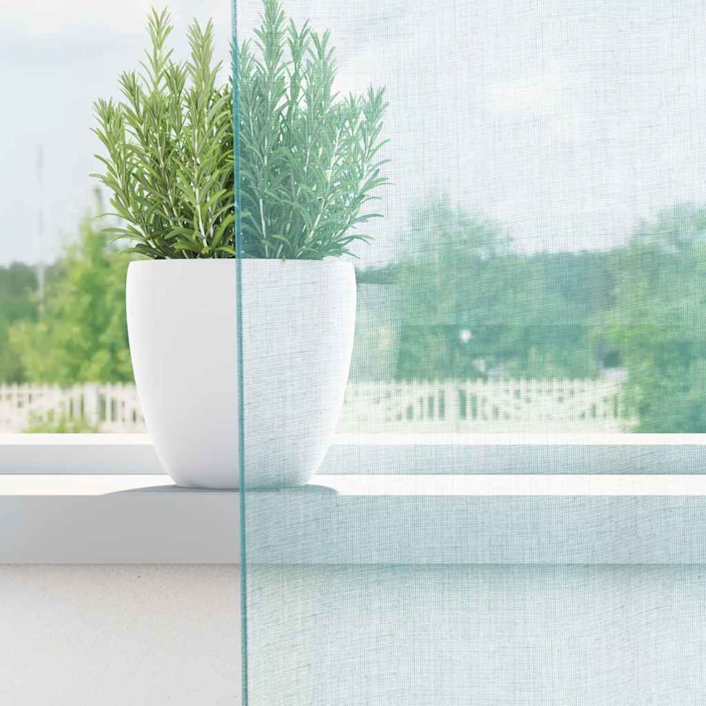 Gordijnen Voile met lussen 2 st 140x140 cm turkoois is nu te koop bij PeponiXL, paradijselijk wonen!