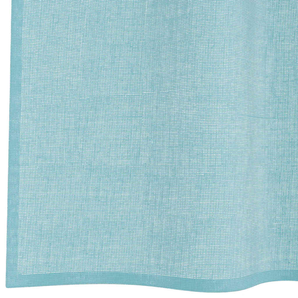 Gordijnen voile met lussen 2 st 140x175 cm turkoois is nu te koop bij PeponiXL, paradijselijk wonen!