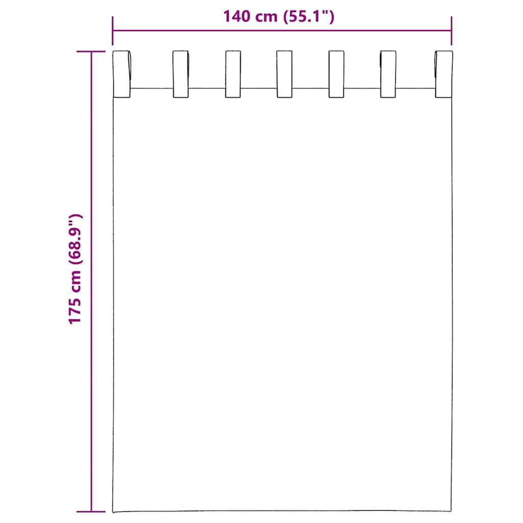 Gordijnen voile met lussen 2 st 140x175 cm turkoois is nu te koop bij PeponiXL, paradijselijk wonen!