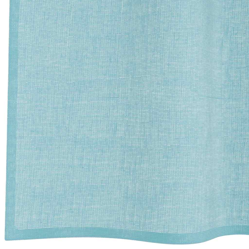Gordijnen met lussen 2 st 140x225 cm turkoois is nu te koop bij PeponiXL, paradijselijk wonen!
