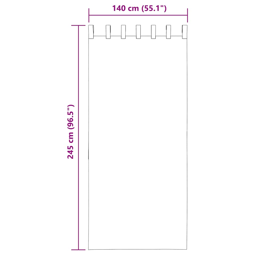 Gordijnen voile met lussen 2 st 140x245 cm turkoois is nu te koop bij PeponiXL, paradijselijk wonen!