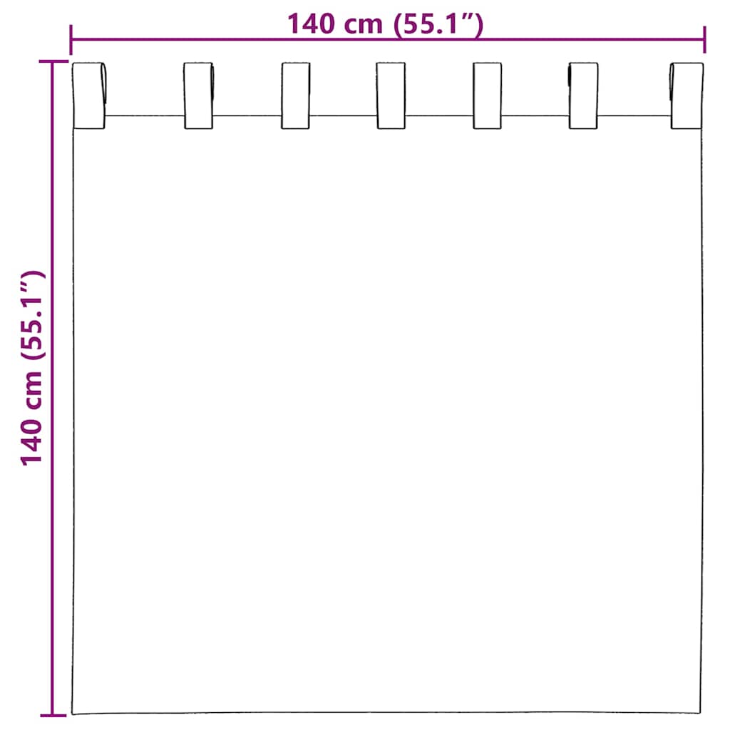 Gordijnen voile met lussen 2 st 140x140 cm wit is nu te koop bij PeponiXL, paradijselijk wonen!