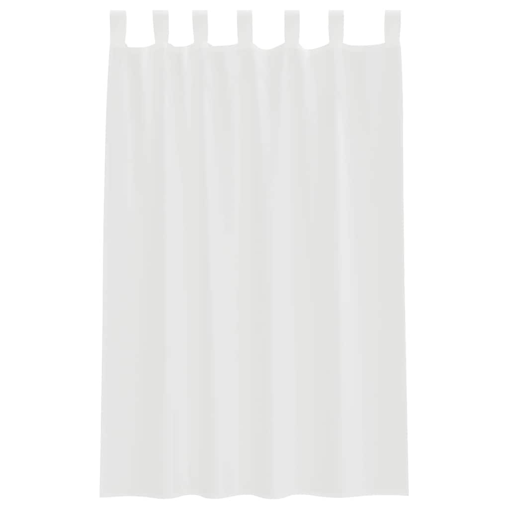 Gordijnen voile met lussen 2 st 140x175 cm wit is nu te koop bij PeponiXL, paradijselijk wonen!
