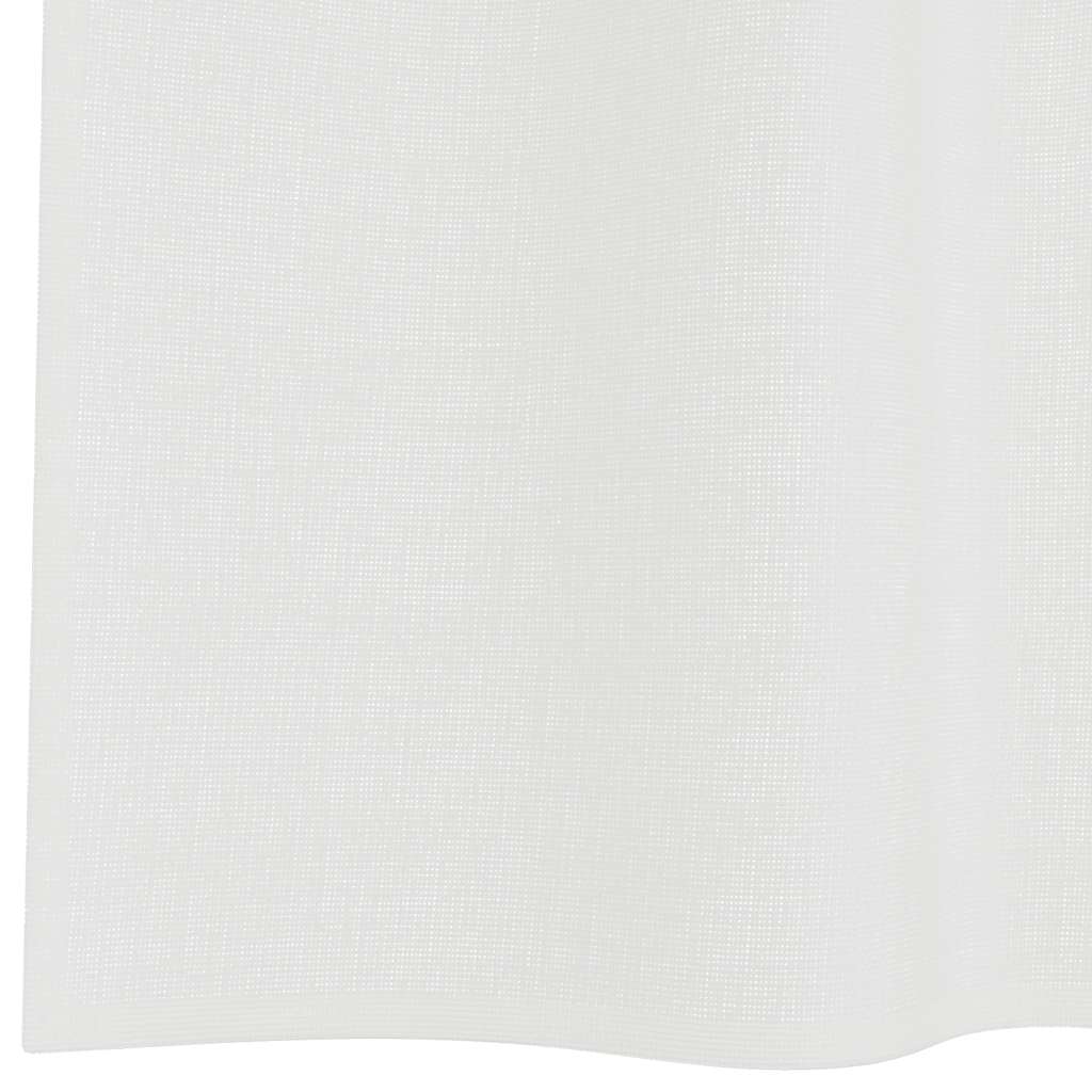Gordijnen met lussen 2 st 140x260 cm wit is nu te koop bij PeponiXL, paradijselijk wonen!